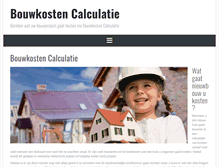 Tablet Screenshot of bouwkosten-calculatie.nl